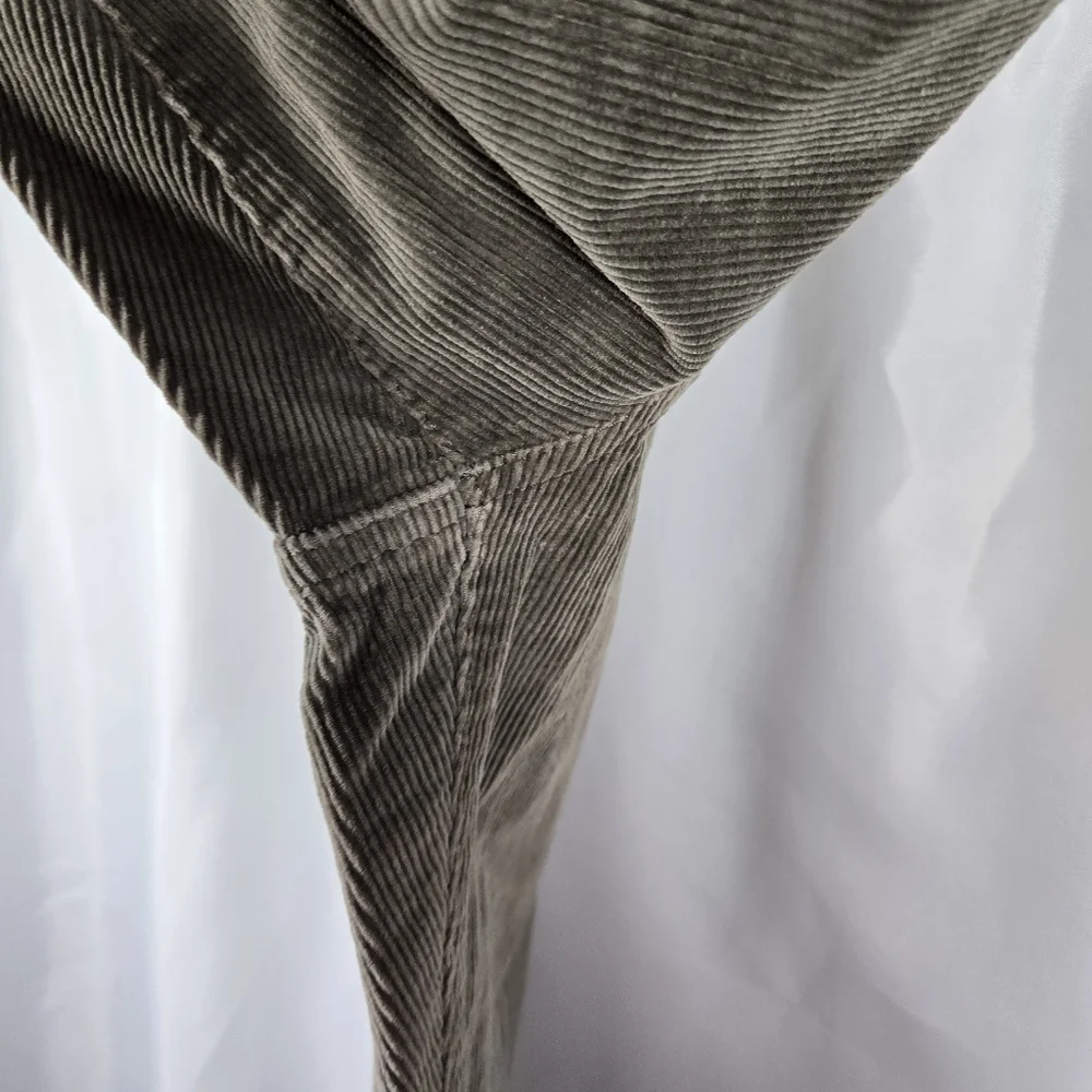 Banana Republic Olive Green Taupe Skinny Stretch Corduroy Pants Mens Size 28